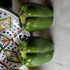 Bell pepper salt and pepper shakers Japan